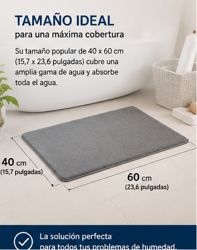 Alfombra felpa de baño